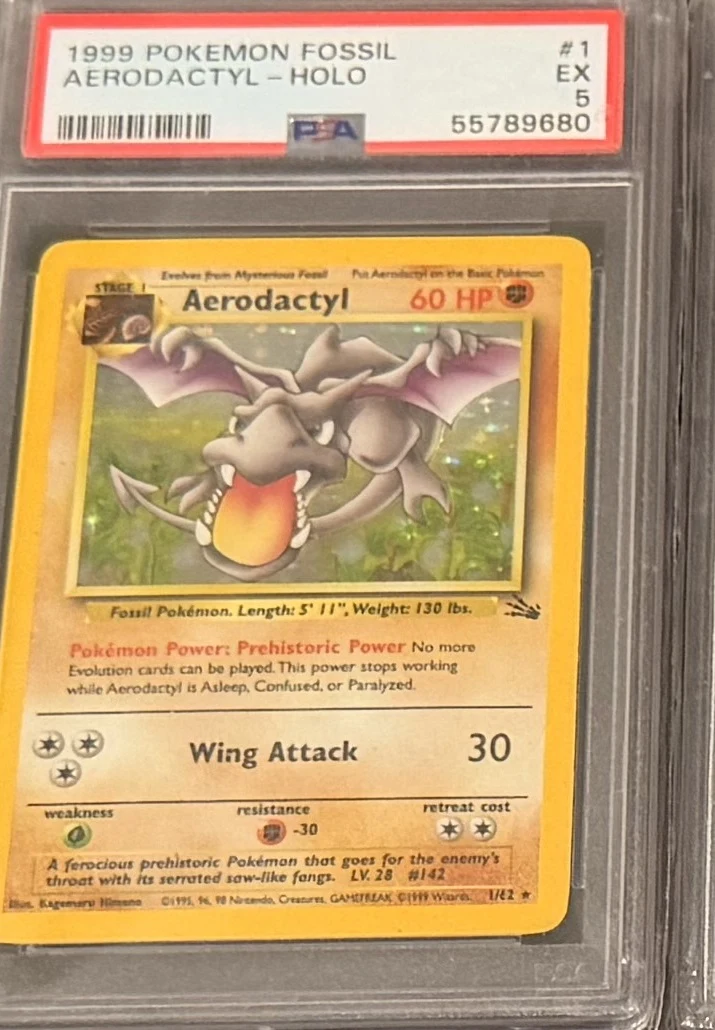 Aerodactyl (holo), graded PSA 5 — the exact slab for sale