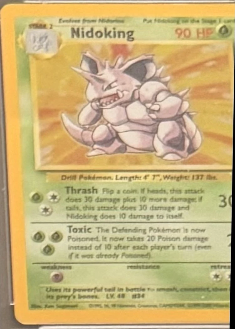 Nidoking (holo), graded PSA 4 — the exact slab for sale