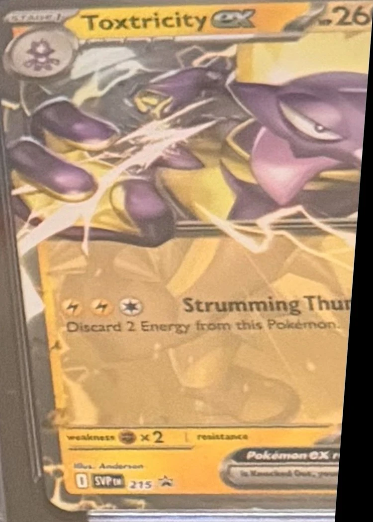 Toxtricity ex (Illustration Contest 2024 promo), graded CGC 9.5 — the exact slab for sale