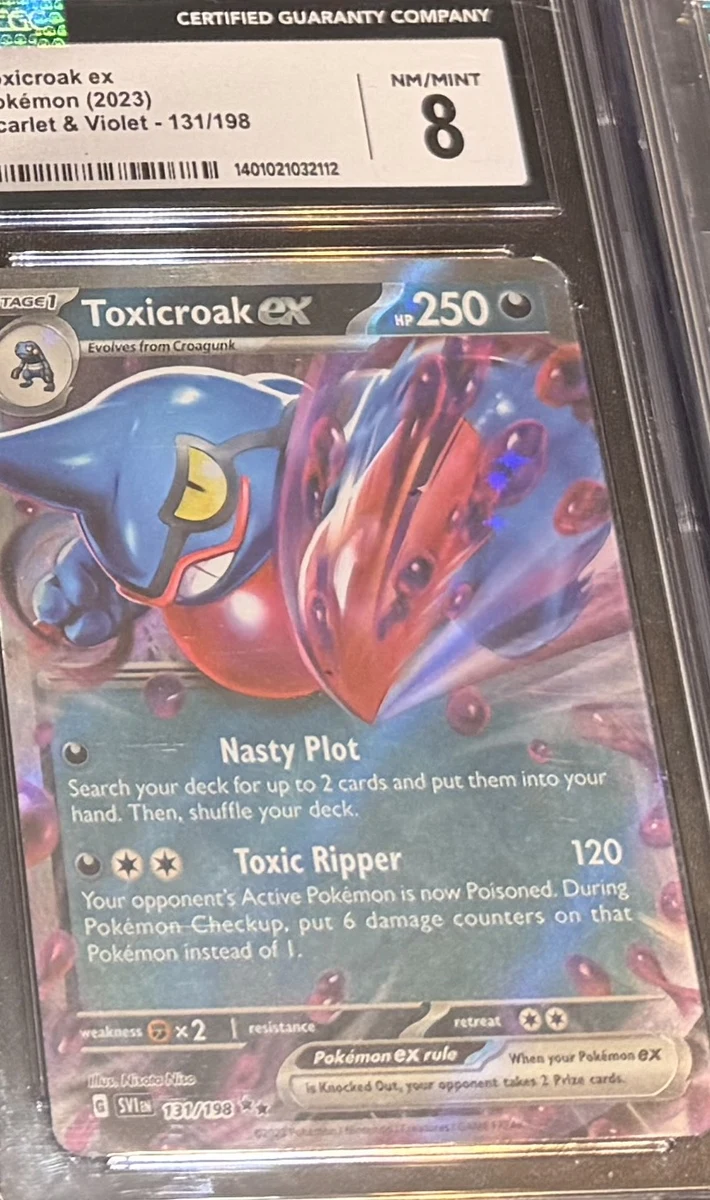 Toxicroak ex, graded CGC 8 — the exact slab for sale