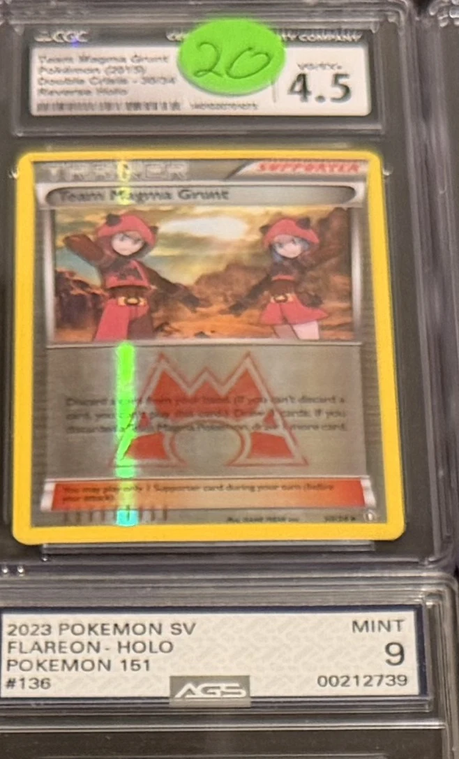 Team Magma Grunt (Double Crisis), graded CGC 4.5 — the exact slab for sale