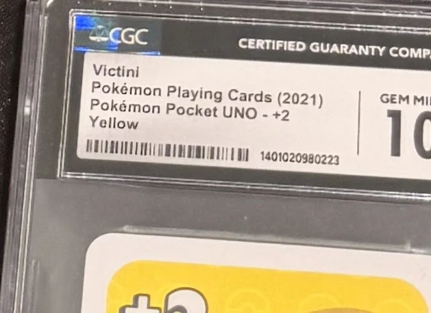 Victini +2 (Pokemon Pocket UNO), graded CGC 10 — the exact slab for sale