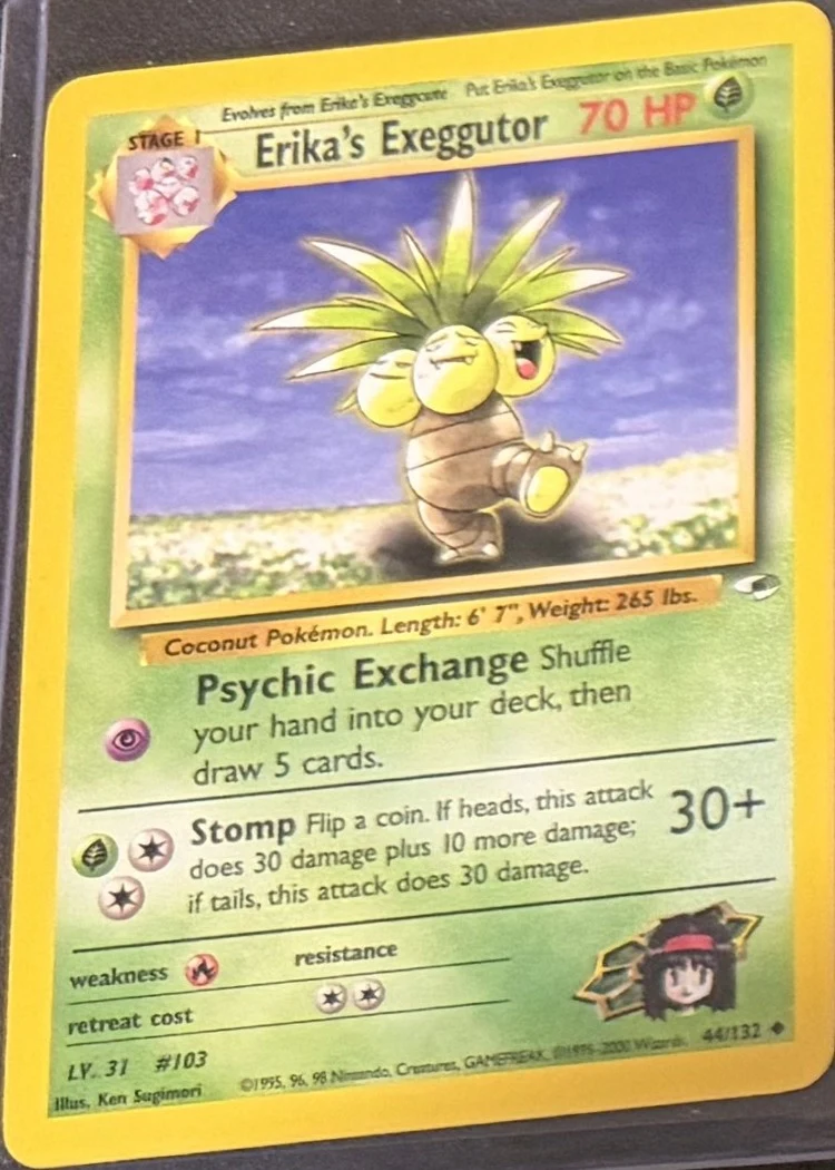 Erika's Exeggutor, graded RAW · UNGRADED — the exact slab for sale