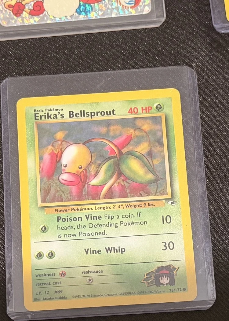 Erika's Bellsprout, graded RAW · UNGRADED — the exact slab for sale