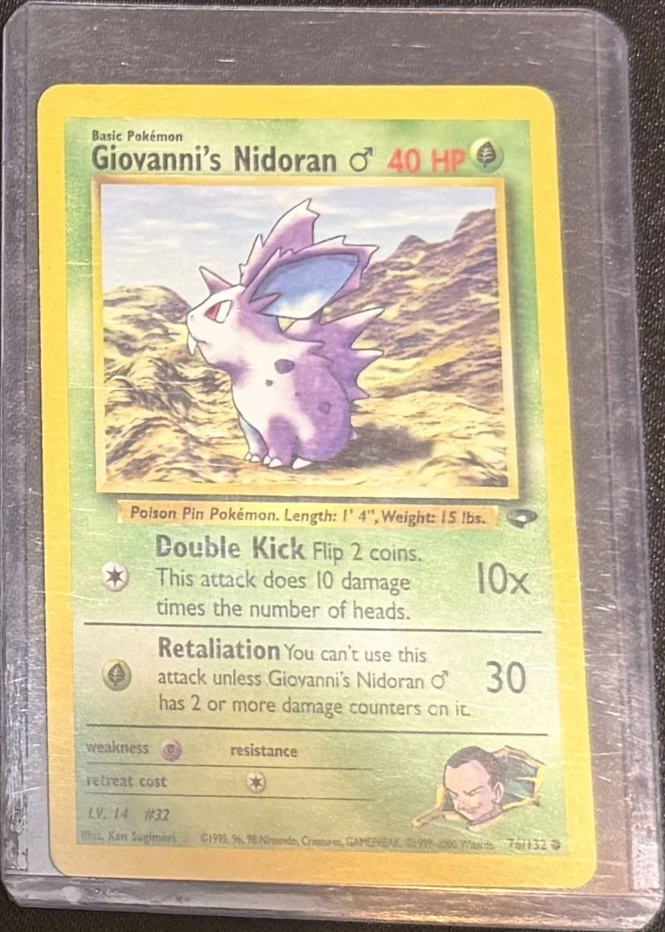 Giovanni's Nidoran, graded RAW · UNGRADED — the exact slab for sale