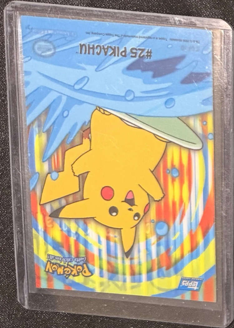 Pikachu #25 (Topps TV Animation), graded RAW · UNGRADED — the exact slab for sale