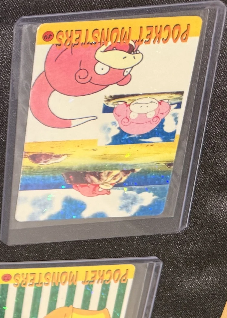 Pocket Monsters sticker — Slowpoke & Slowbro scenes #49, graded RAW · UNGRADED — the exact slab for sale