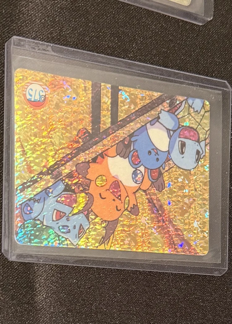 Pocket Monsters prism sticker — Squirtle & Marill ladder #375, graded RAW · UNGRADED — the exact slab for sale