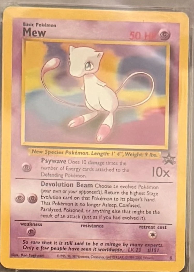 Mew — Black Star Promo, graded PSA 4 — the exact slab for sale