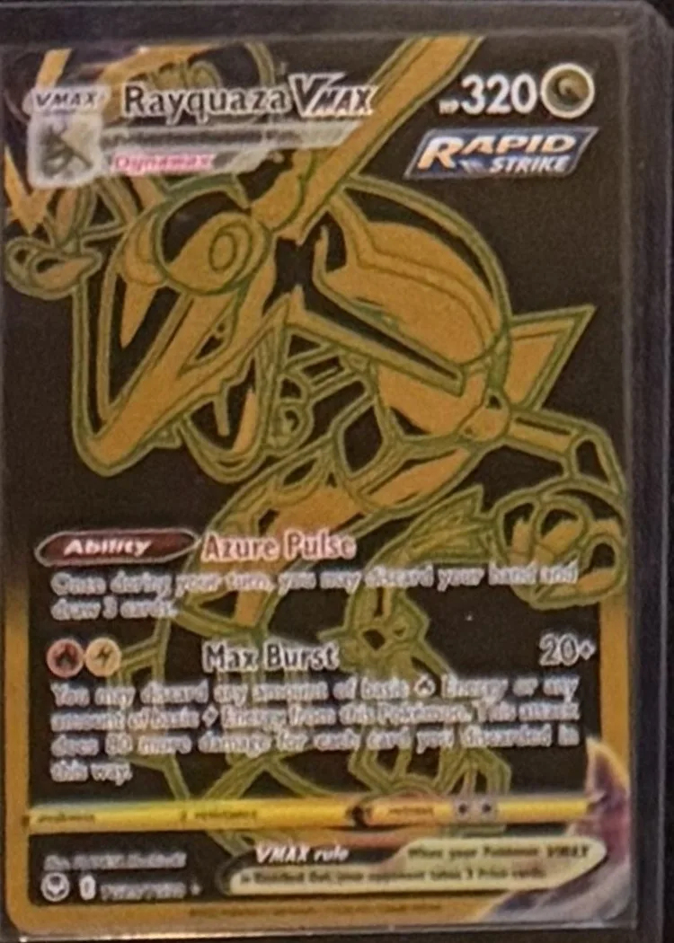 Rayquaza VMAX (gold secret), graded GRADED 9.5 — the exact slab for sale