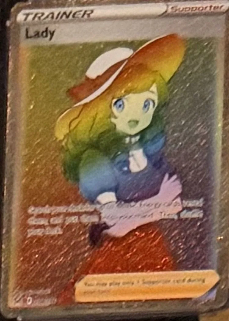 Lady (full art trainer), graded PSA 9 — the exact slab for sale